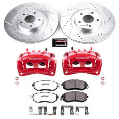 Power Stop Front Z26 Street Warrior Brake Kit w/Calipers FR-S / BRZ / 86 2013-2020 | KC6082A-26