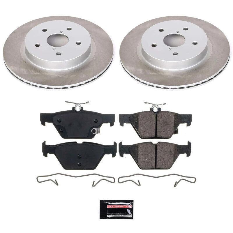 Power Stop Rear Semi-Coated Rotor Kit Subaru WRX 2016-2024 w/ Eyesight Tech| SC7039