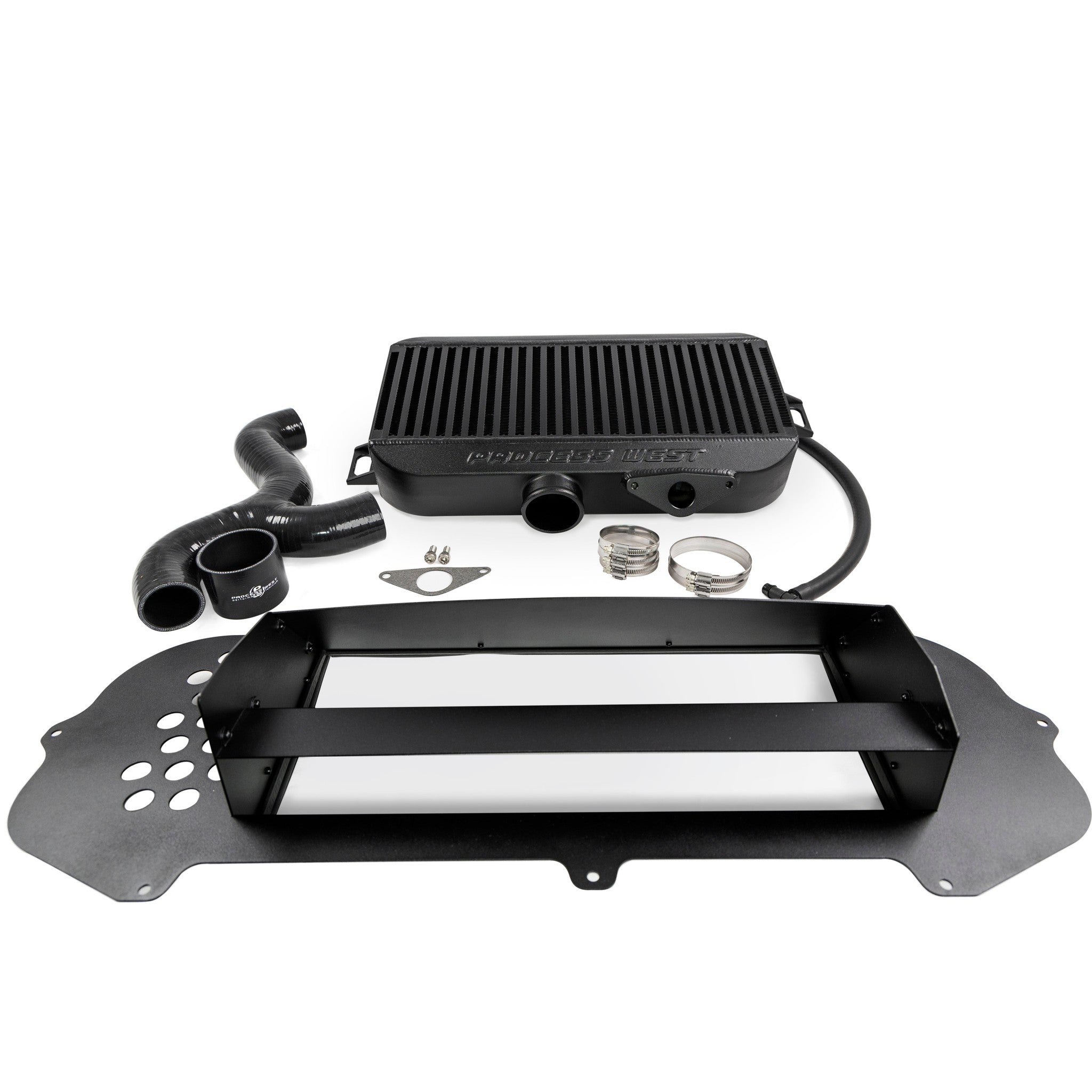 Process West Black Top Mount Intercooler w/ Shroud Subaru STI 2004-2005 | PWTMIC05B-KIT