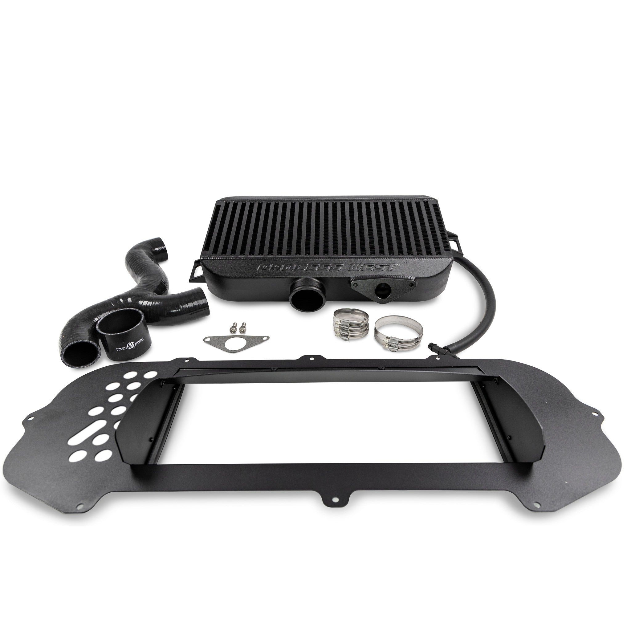 Process West Black Top Mount Intercooler w/ Shroud Subaru WRX 2002-2003 | PWTMIC03B-KIT