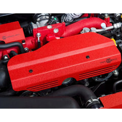 Process West Engine Pulley Garnish Red Subaru WRX 2002-2014 / STI 2004-2021 | PWED02R