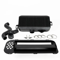 Process West Top Mount Intercooler w/Shroud Kit Black Subaru Forester XT 2004-2007 | PWTMIC09B-KIT