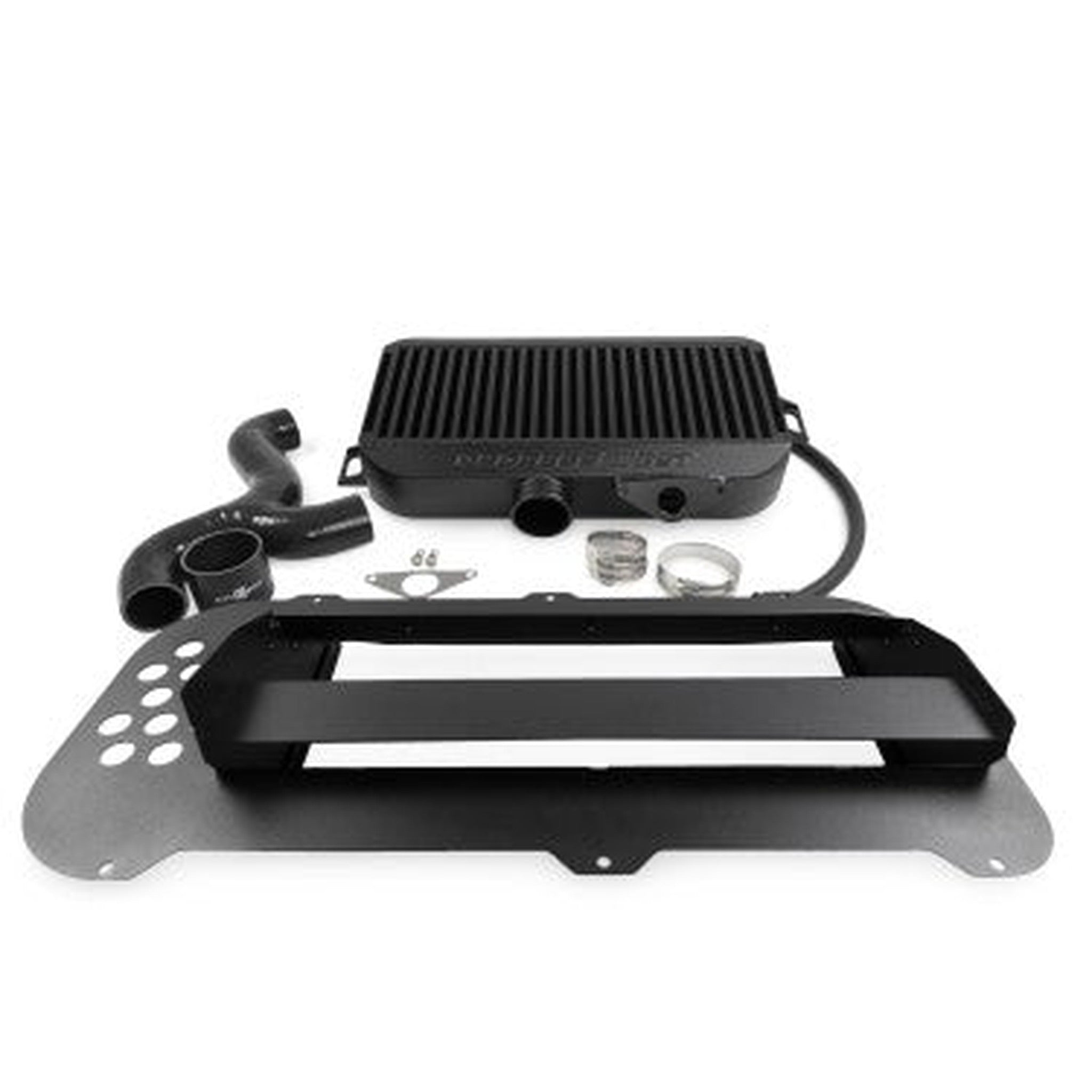 Process West Top Mount Intercooler w/Shroud Kit Black Subaru Forester XT 2004-2007