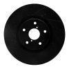 R1 Concepts RNC Drilled & Slotted Black Brake Rotor Front Left Subaru STI 2005-2017 | 633-13016L