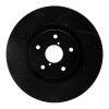 R1 Concepts RNC Drilled & Slotted Black Brake Rotor Front Left Subaru STI 2005-2017 | 633-13016L