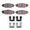 R1 Concepts Rear Performance Sport Brake Pads & Hardware Kit Subaru WRX 2015-2021 w/ Manual Parking Brake | 2115-1114-01
