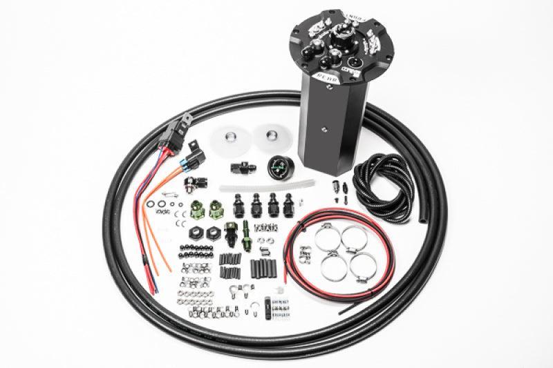 Radium Engineering Fuel Hanger Surge Tank (Pumps Not Incl.) Brushless Ti Automotive E5LM Nissan 370Z 2009-2020 | 20-1821