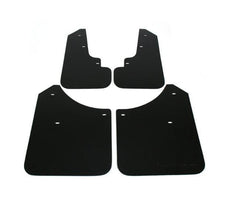 Rally Armor Basic Black Mud Flap w/ Black Logo Subaru Forester 2003-2008 | MF5-BAS-BLK