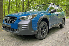 Rally Armor Black Mud Flap Red Logo 2022-2025 Subaru Outback Wilderness | MF76-UR-BLK/RD