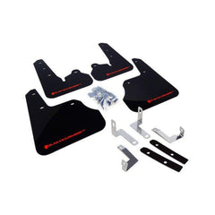 Rally Armor Black Mud Flaps w/ Red Logo 2012-2016 Subaru Impreza Hatch and Sedan | MF22-UR-BLK/RD