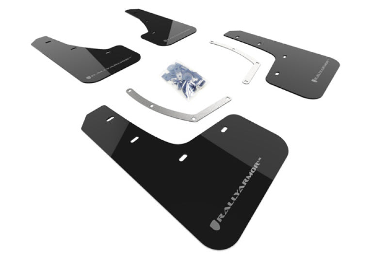 Rally Armor Black UR Mud Flap W/ Silver Logo Subaru Ascent 2019-2025 | MF49-UR-BLK/SIL