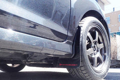 Rally Armor Black UR Mud Flap w/ White Logo 13-19 USDM Ford Fiesta ST | MF29-UR-BLK/WH