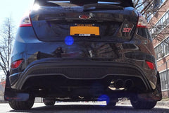 Rally Armor Black UR Mud Flap w/ White Logo 13-19 USDM Ford Fiesta ST | MF29-UR-BLK/WH