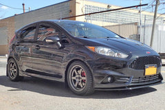 Rally Armor Black UR Mud Flap w/ White Logo 13-19 USDM Ford Fiesta ST | MF29-UR-BLK/WH