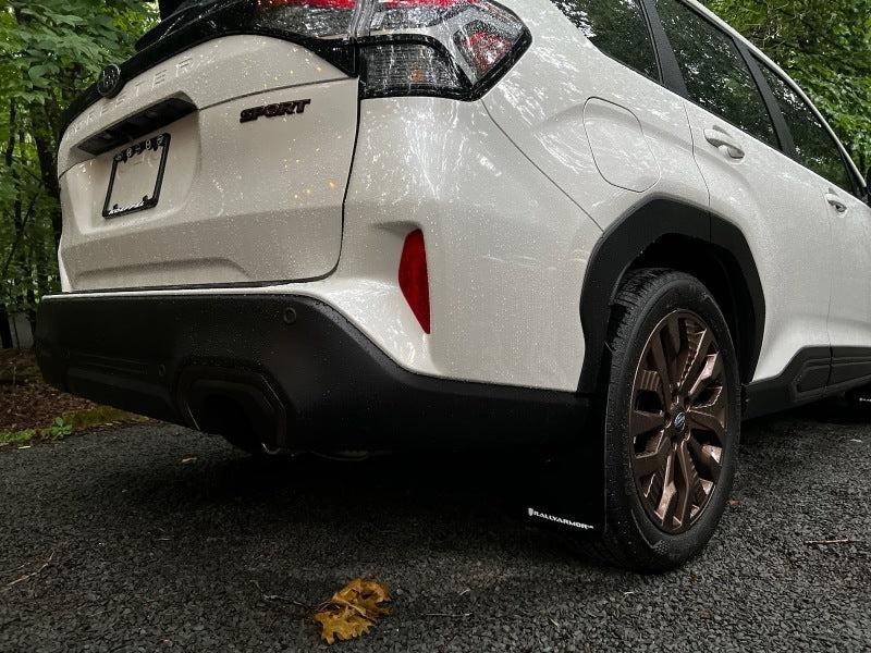 Rally Armor Black UR Mud Flap w/Grey Logo 2025 Subaru Forester | MF132-UR-BLK-GRY
