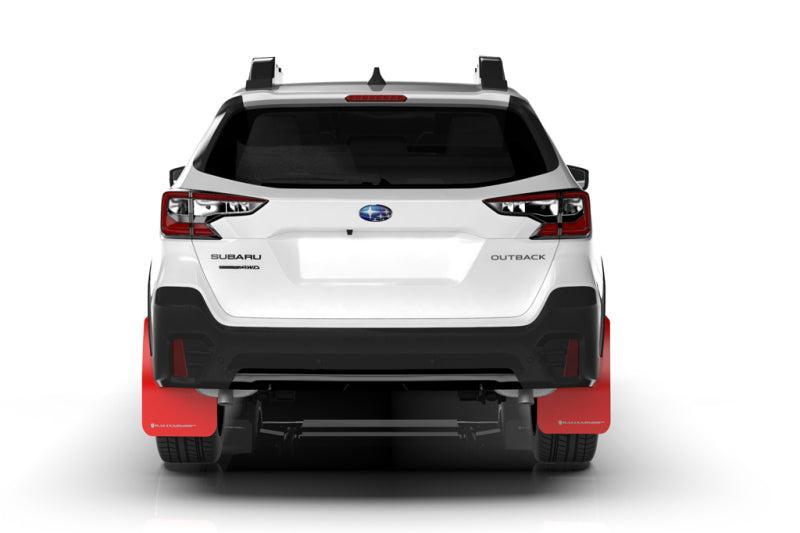 Rally Armor Red UR Mud Flap w/ White Logo Subaru Outback 2020-2025 | MF66-UR-RD/WH