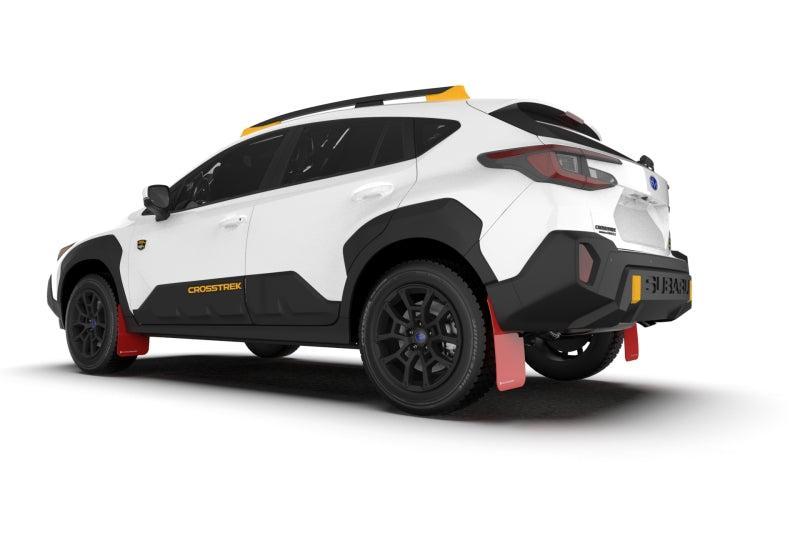 Rally Armor Red UR Mud Flaps w/ Black Logo Subaru Crosstrek Wilderness 2024-2025 | MF116-UR-RD-BLK