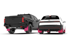 Rally Armor UR Mudflaps Breast Cancer Awarness Pink w/ Black Emblem WRX / STI 15-21 | MF32-BC18-PK/BLK