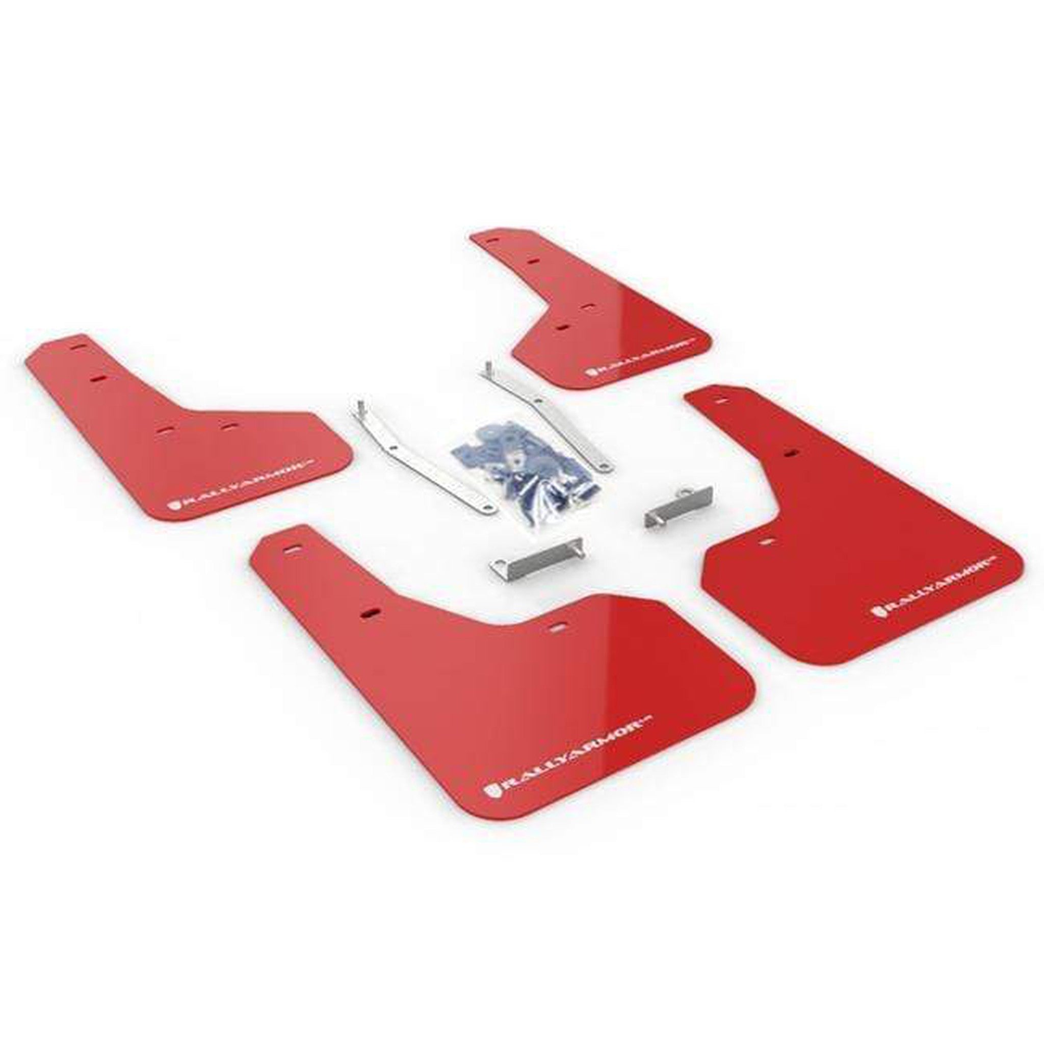 Rally Armor UR Red Mud Flap w/ White Logo Subaru Forester 2019+ | MF52-UR-RD/WH