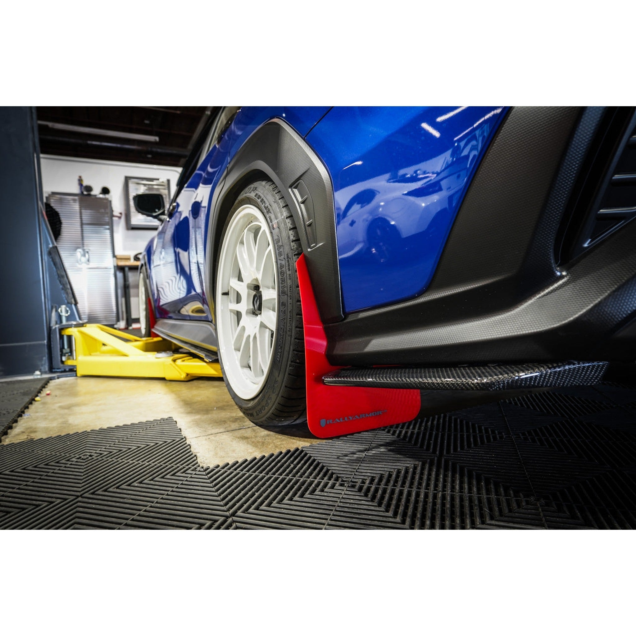 Rally Armor UR Red Mud Flap with Black Logo Subaru WRX 2022-2026 | MF92-UR-RD/BLK