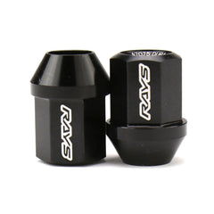 Rays Dura-Nut L32 Straight Type 12x1.25 Lug Nut Set 20 Piece Black | WDURA3212125B