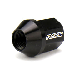 Rays Dura-Nut L32 Straight Type 12x1.25 Lug Nut Set 20 Piece Black | WDURA3212125B