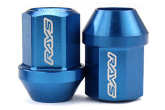 Rays Dura-Nut L32 Straight Type 12x1.25 Lug Nut Set 20 Piece Blue | WDURA3212125U