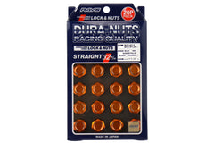 Rays Dura-Nut L32 Straight Type 12x1.25 Lug Nut Set 20 Piece Orange | WDURA3212125O