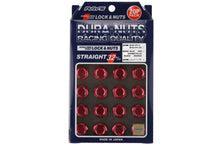 Rays Dura-Nut L32 Straight Type 12x1.25 Lug Nut Set 20 Piece Red | WDURA3212125R