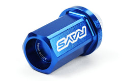 Rays Dura-Nut L42 Straight Type 12X1.25 Lug Nut Set 16 Lug 4 Lock Set Blue | WDURA4212125U