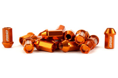 Rays Dura-Nut L42 Straight Type 12X1.25 Lug Nut Set 16 Lug 4 Lock Set Orange | WDURA4212125O