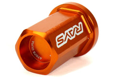 Rays Dura-Nut L42 Straight Type 12X1.25 Lug Nut Set 16 Lug 4 Lock Set Orange | WDURA4212125O
