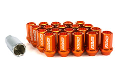 Rays Dura-Nut L42 Straight Type 12X1.25 Lug Nut Set 16 Lug 4 Lock Set Orange | WDURA4212125O