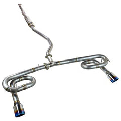 Remark 2022+ Honda Civic Sport Sedan (FE2) Catback Exhaust - Dual Burnt Stainless Steel Tips | RK-C2063H-11T