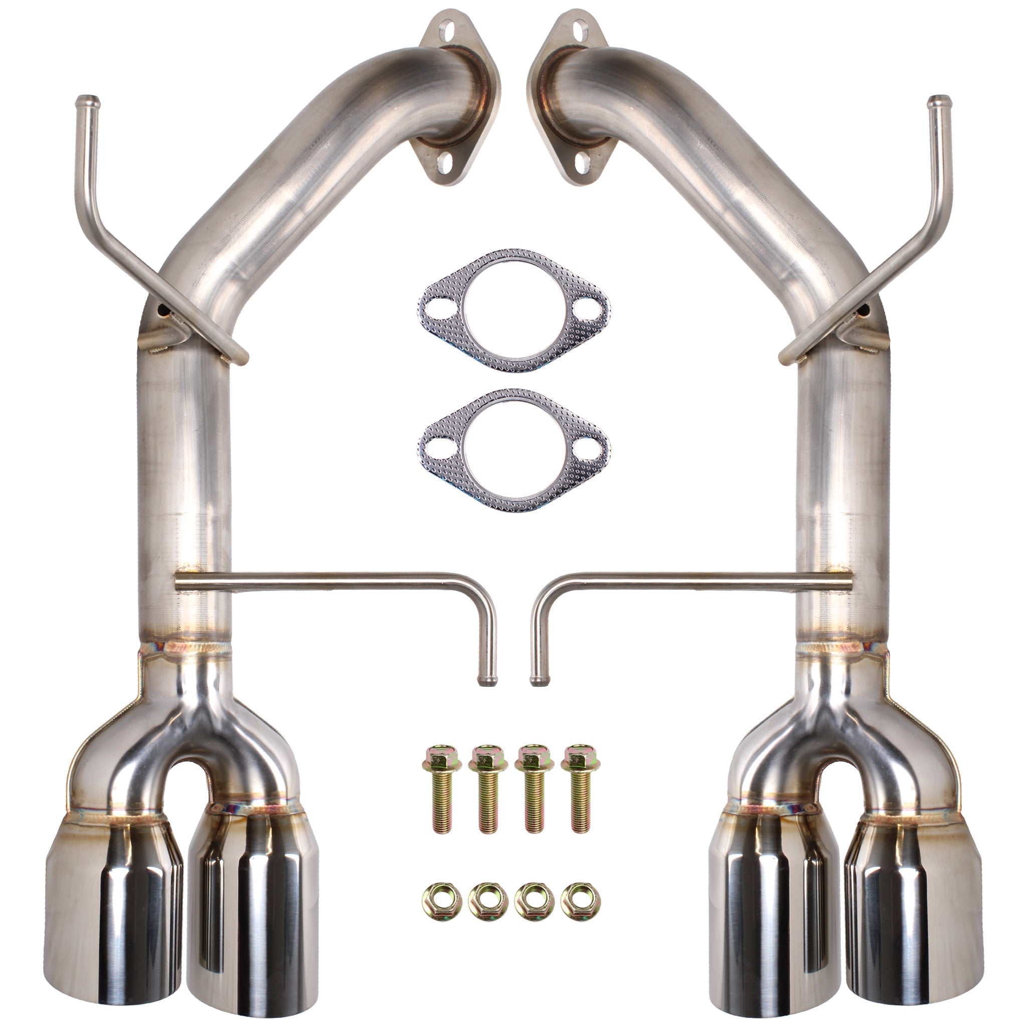 Remark 3.5in Stainless Single Wall Tips Axleback Exhaust Subaru WRX 2022-2026 | RO-TSVB-S