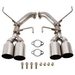 Remark 4in Stainless Single Wall Tips Axleback Exhaust Subaru WRX 2022-2026 | RO-TSVB-S4