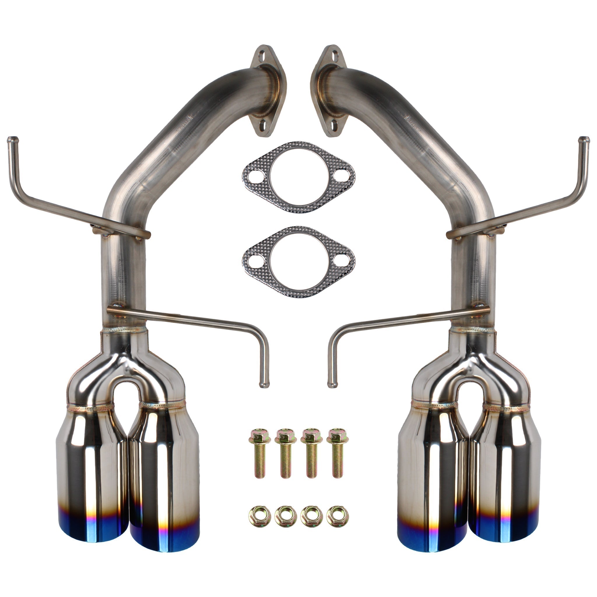Remark Axleback Exhaust Burnt Stainless Single Wall 4in Tips Subaru WRX 2022-2026 | RO-TTVB-S4