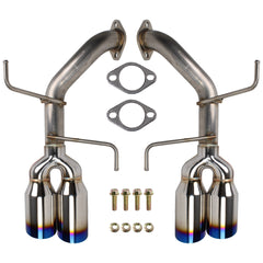 Remark Axleback Exhaust Burnt Stainless Single Wall 4in Tips Subaru WRX 2022-2026 | RO-TTVB-S4
