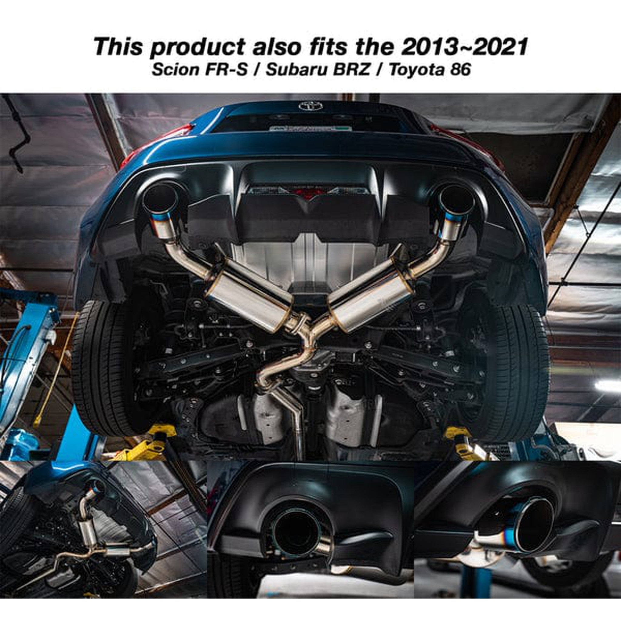 Remark BRZ 2013-2026 Elite Spec Cat Back Exhaust Burnt Tips Scion FR-S / Toyota GR86 / Subaru | RK-C2063T-04T