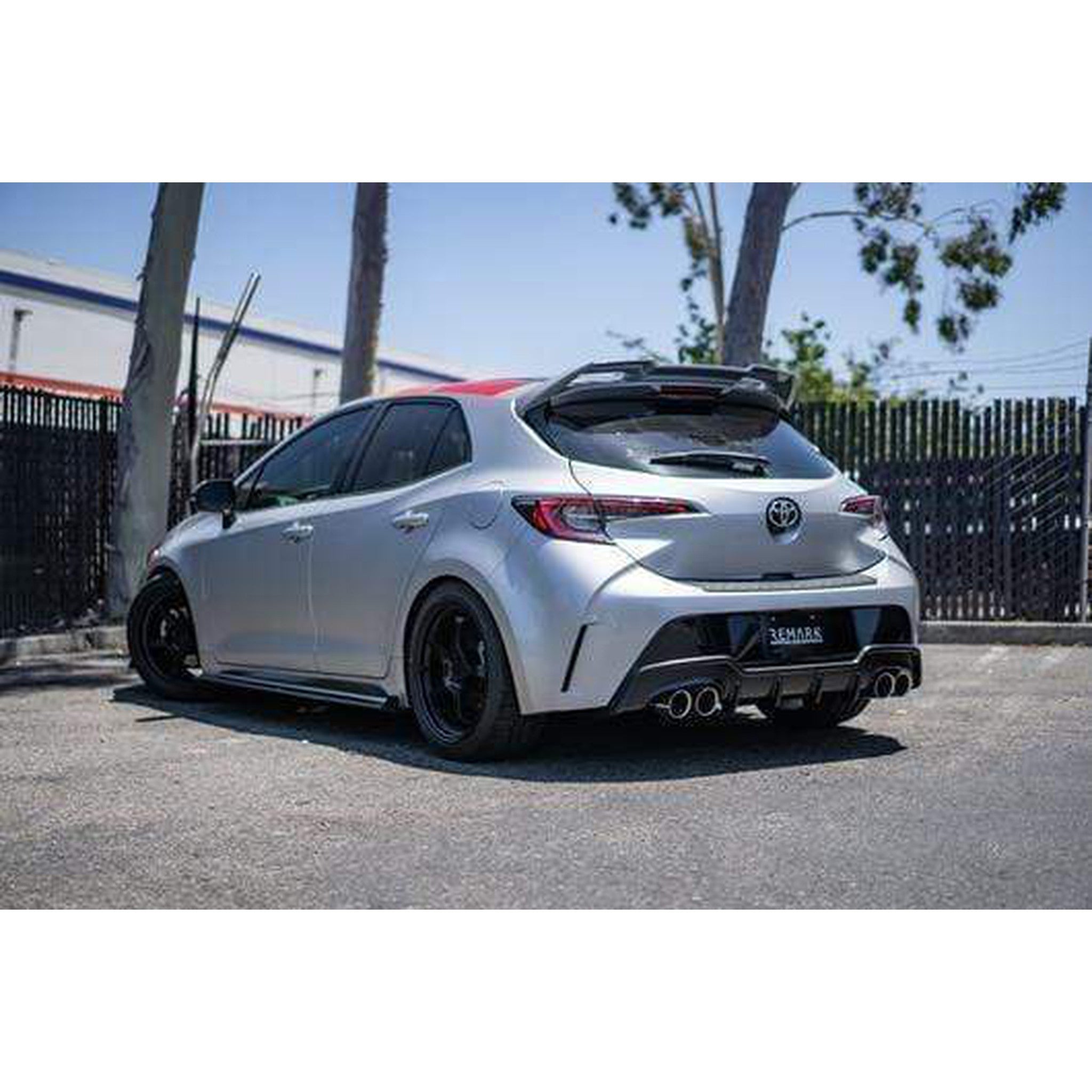 Remark Cat Back Exhaust w/ Burnt Stainless Tips Toyota Corolla Hatch 2019-2024 | RK-C4063T-01P