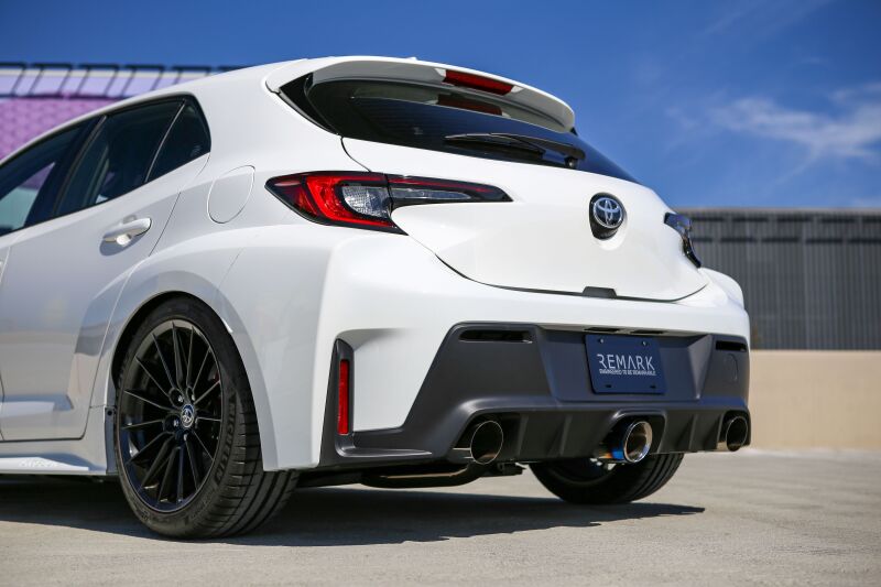Remark Elite Spec Cat-Back Exhaust w/ Outer Polished & Center Burned TI Tips 2023+ Toyota GR Corolla | RK-C3076T-05