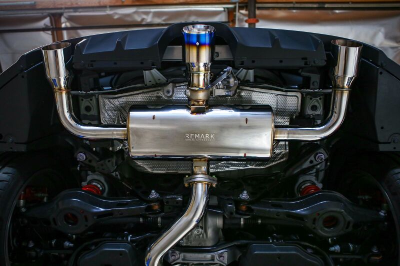 Remark Elite Spec Cat-Back Exhaust w/ Outer Polished & Center Burned TI Tips 2023+ Toyota GR Corolla | RK-C3076T-05