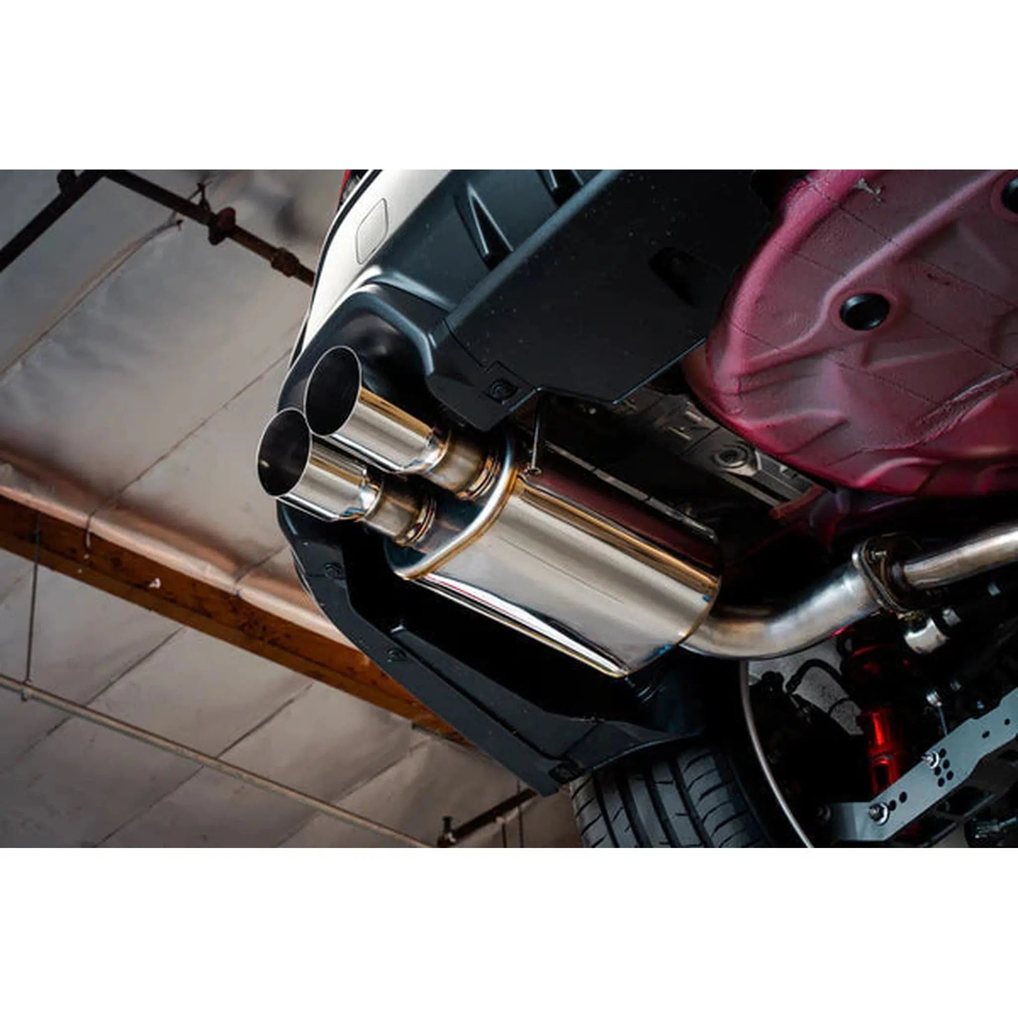 Remark Muffler Axleback Exhaust Stainless Single Wall 3.5in Tips Subaru WRX 2022-2026 | RO-TSVB-SM