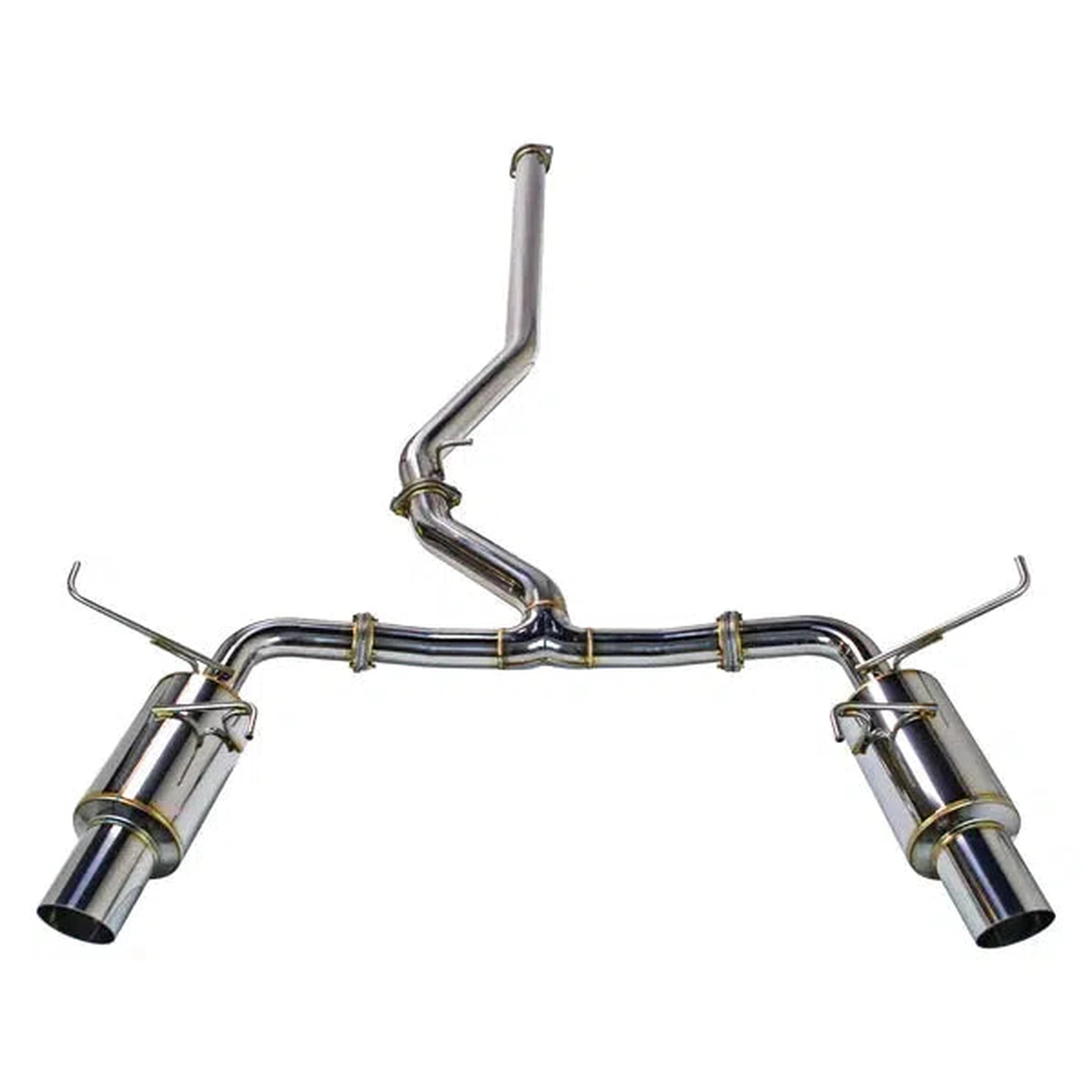 Remark R1 Spec Dual Stainless Tip without Resonator Catback Exhaust 2022-2026 WRX | RK-C2076S-03