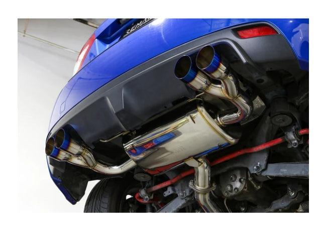 Remark Sports Touring Cat Back Exhaust SS Quad Tips Non Resonated Subaru WRX 11-14 / STI 2008-2014 Hatchback | RK-C2076S-02N