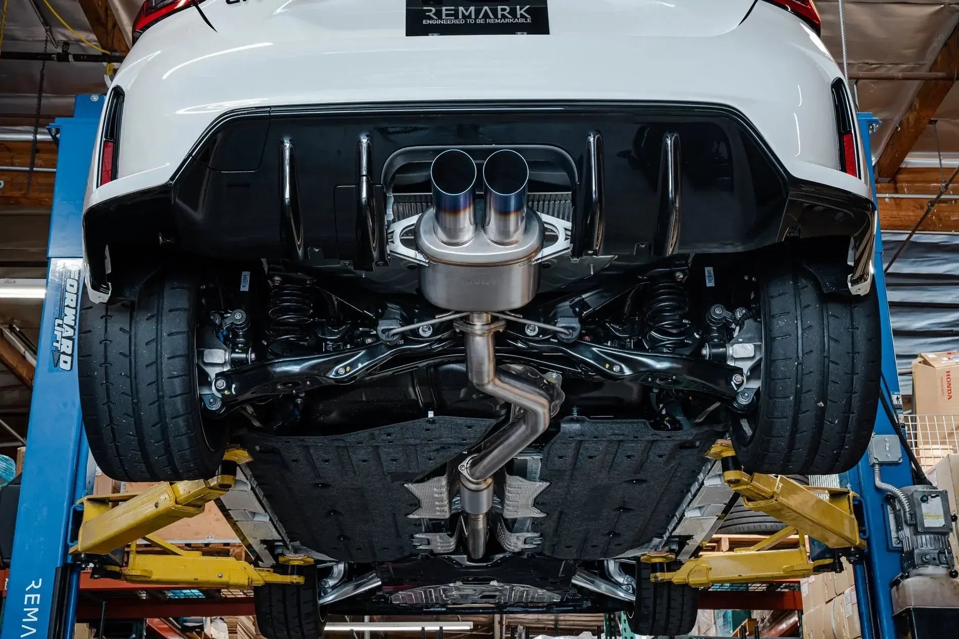 Remark Sports Touring Catback Titanium Exhaust/SUS304 Front Pipe Honda Civic Type R 2023-2025 | RK-C2076H-09TS