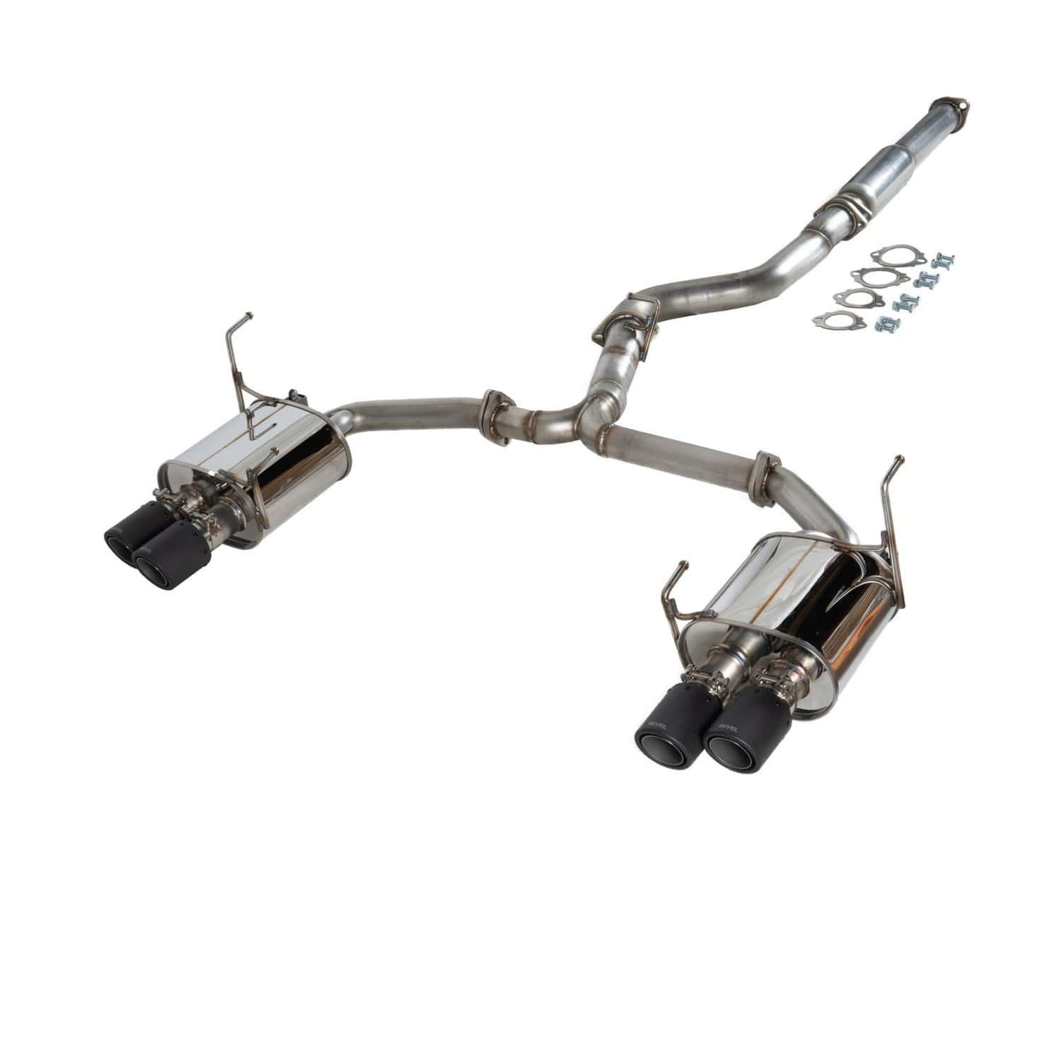 Revel Medallion Touring Premier Carbon Fiber Tips Cat Back Exhaust Subaru WRX / STI 2015-2021 | T71188C