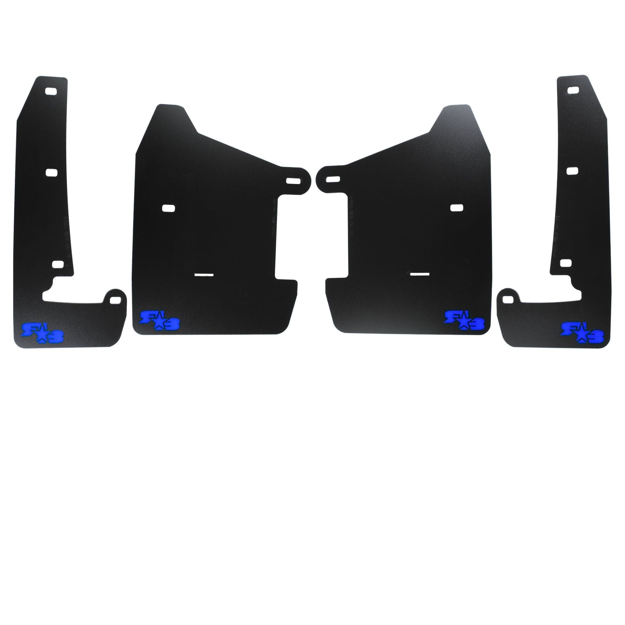 RokBlokz Original Rally Mud Flaps Black Flaps with Blue Logo Subaru WRX 2022-2026 | S-VB-O-BLK/BLU