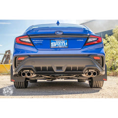 RokBlokz Original Rally Mud Flaps Black Flaps with Grey Logo Subaru WRX 2022-2026 | S-VB-O-BLK/GRY
