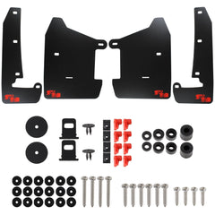 RokBlokz Original Rally Mud Flaps Black Flaps with Red Logo Subaru WRX 22-26 | S-VB-O-BLK/RED